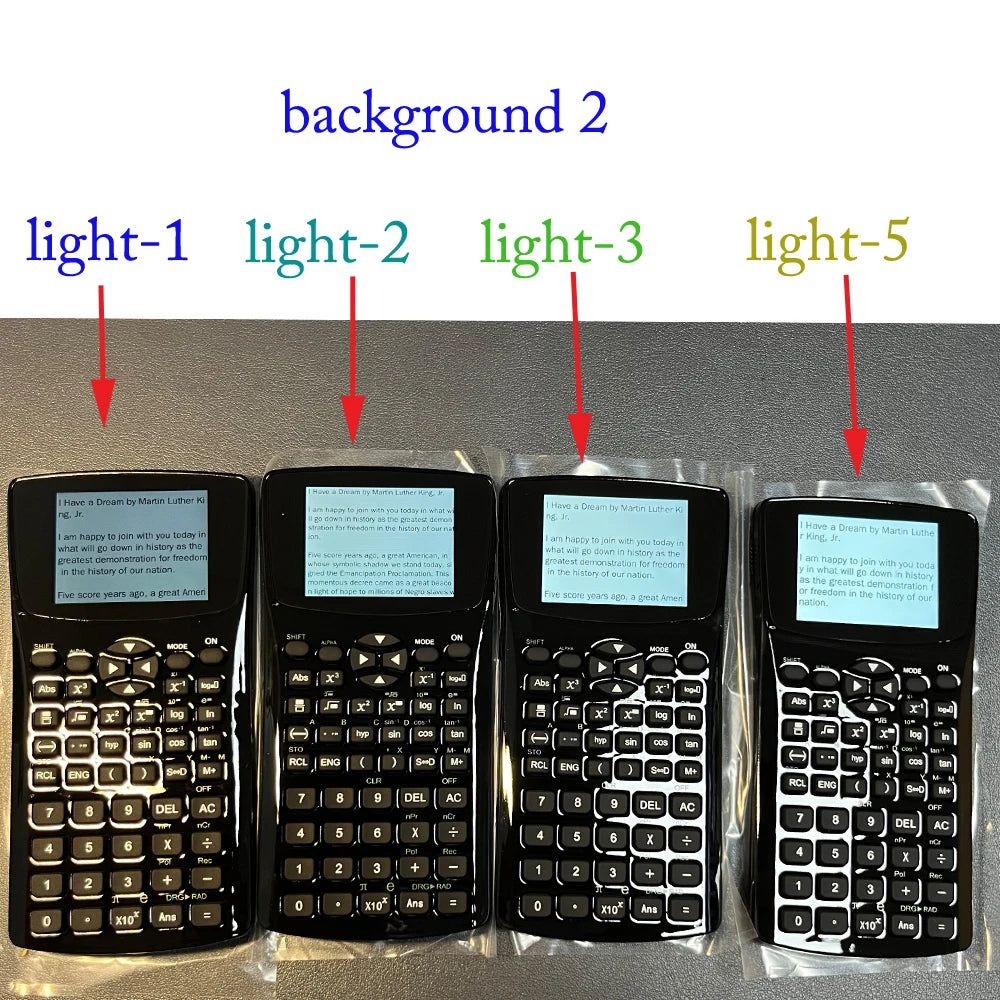 Advanced Calculator with cheating options Fashion student magic mp4 player calculator with emergency button quick response text video Screen Privacy Film ( PF)