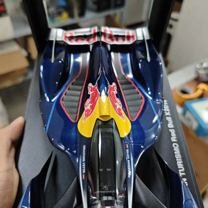 Diecast 1/18 Scale Gean Turismo Red Bull X2014 Alloy Car Model Toys for Boys Supercar