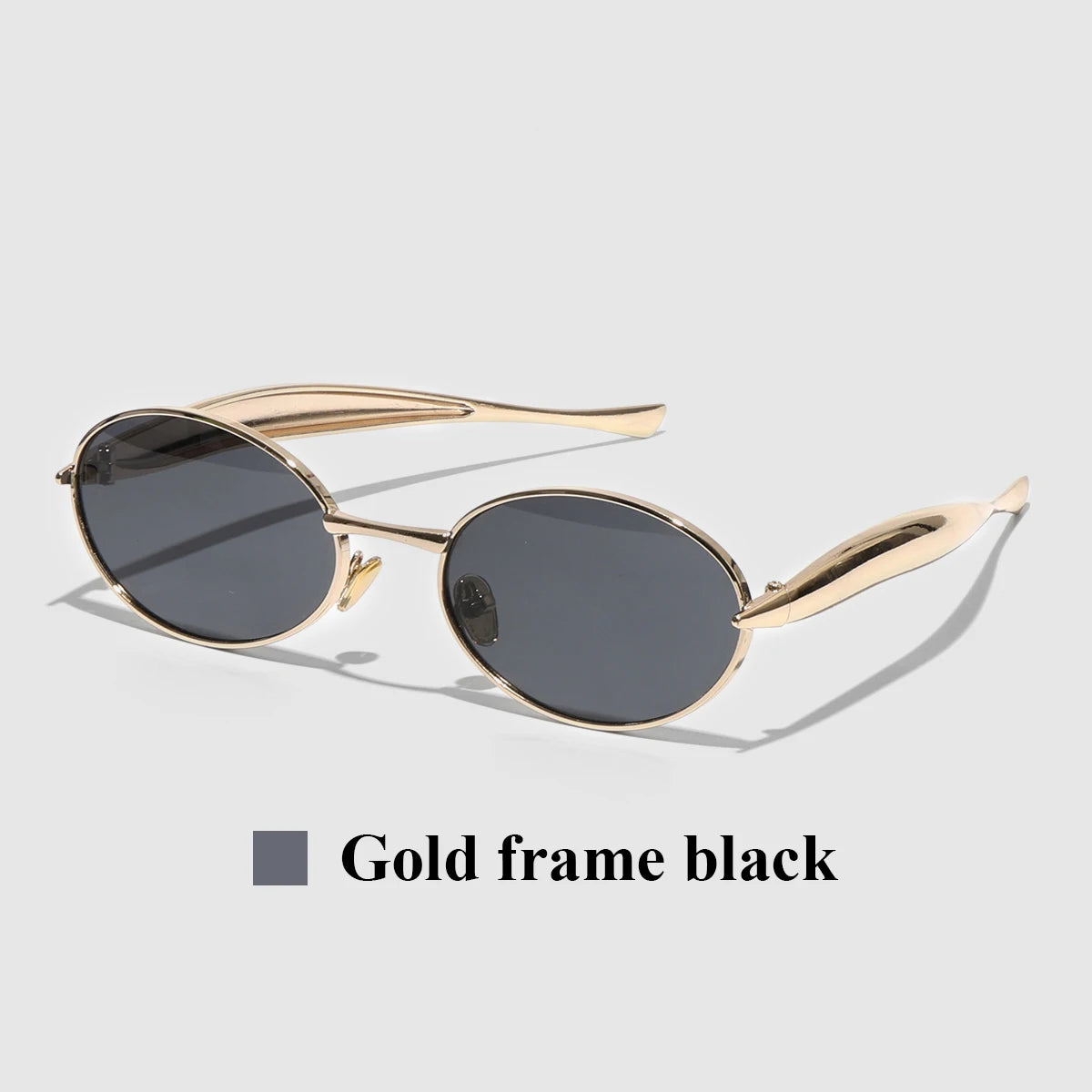 Ruiao 2026 Fashion Oval Sunglasses for Women Luxury Designer Metal Frame UV400 Sun Protection Shades Brand New Arrival Eyewear