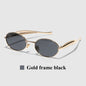 Ruiao 2026 Fashion Oval Sunglasses for Women Luxury Designer Metal Frame UV400 Sun Protection Shades Brand New Arrival Eyewear