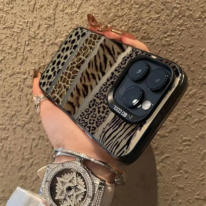 Luxury Brown Leopard Y2K Phone Case for Xiaomi Mi 14T 14 13 12 12T 11 Lite Poco X6 F6 F5 X5 F4 F3 X3 GT Pro 4G 5G Back Cover