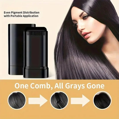 Hair Color Stick with Comb – Waterproof & Sweat-Resistant Temporary Hair Dye, Ergonomic Smooth Handle (Comfortable Grip)