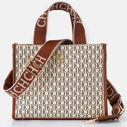 CH Fashion Monogram Print High Quality Metal Logo Casual Light Luxury Brand Designer New Women's Handbag