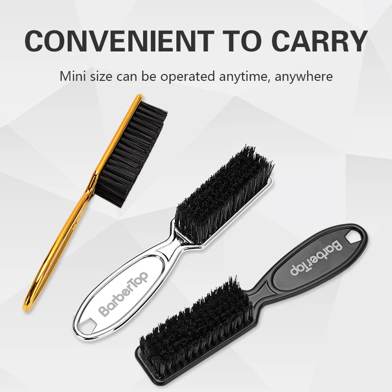 Soft Hair Cleaning Brush Barber Plastic Handle Retro Neck Duster for Salon Hairdressing Styling Tool to Remove Comb Breaks