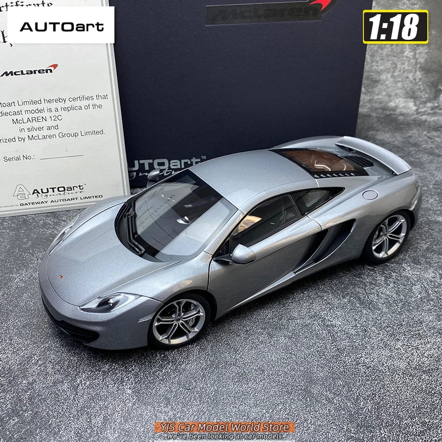 AUTOART Diecast car model 1/18McLaren MP4-12C Static display car models  Collect festival gifts