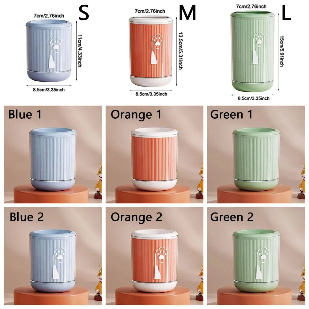 Automatic Pet Foot-washing Cup Soft Quick Wash Dog Foot Cleaning Cup Portable Detachable Paw Cleaner Cup For Cats and Dogs