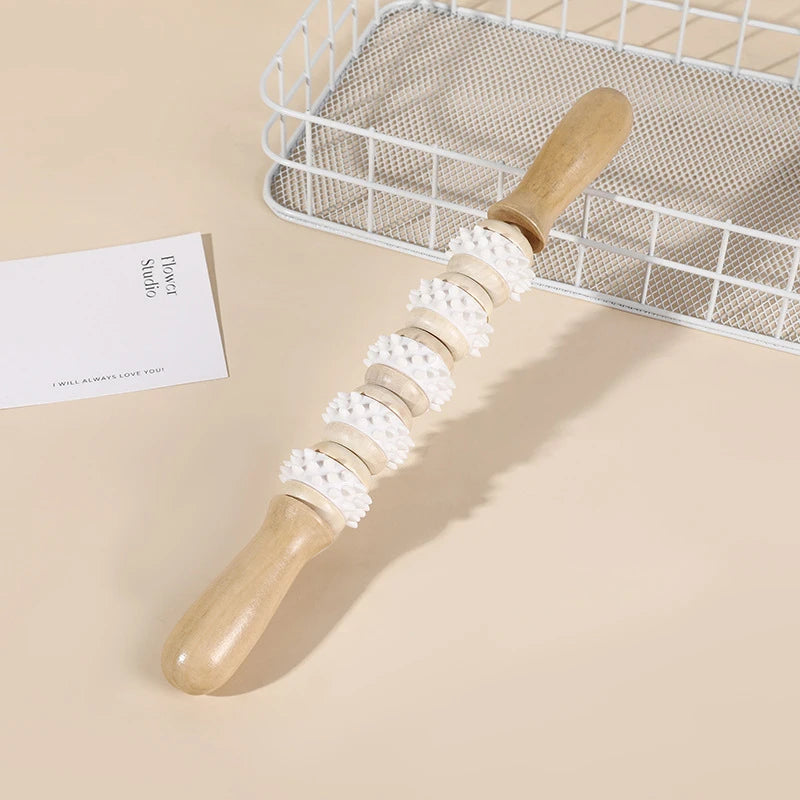 Wooden Massage Roller Stick Fat Loss Body Sculpting Massage Tools Meridian Relaxation Promote Blood Circulation