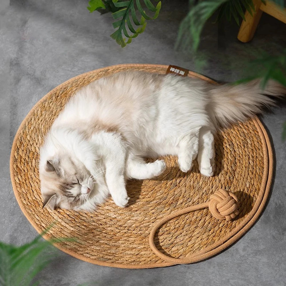 Dog Cat Scratcher Rattan Mat Board Cat Scratch for Sharpen Nails Scraper Cats Tree Cat scratching post Sofa Mats Furniture Protector