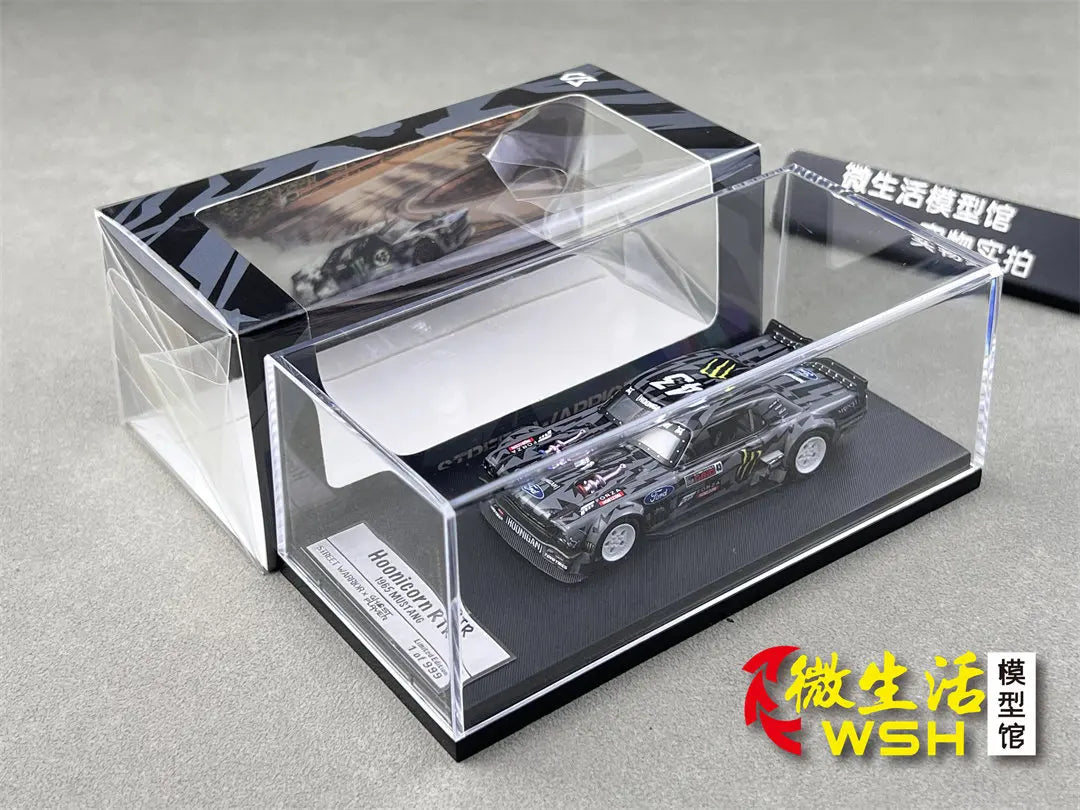 SW 1:64 Ford Mustang Hoonicorn RTR KamaZ Modified Trailer Simulation Static Alloy Car Model Gift Toy.