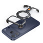 Eary Magnetic Case for iPhone 17 Pro Max With 360°Rotating Ring Kickstand Magsafe Wireless Charging Shell Shockproof Phone Cover
