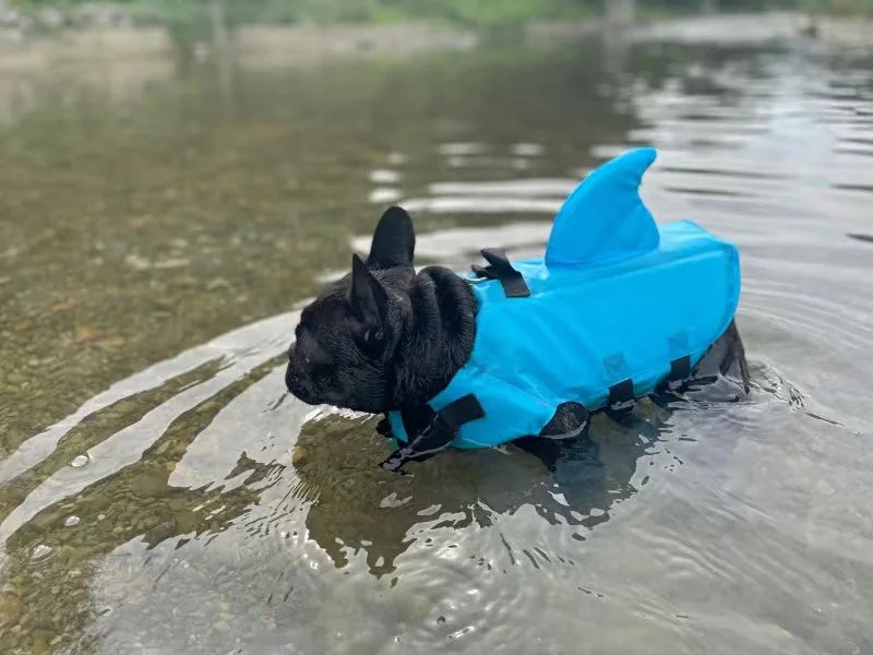 Summer Pet Swim Life Vest Jacket Adjustable Dog Swimsuit with Rescue Handle for Small Medium Dogs Ripstop Corgi Safety Clothes