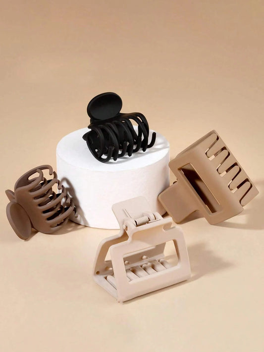 8PCS Medium Hair Claws for Women Girls Claw Clips for Thin Hair Lady Hairpins Matte Jaw Clip Headwear Women Hair Accessories