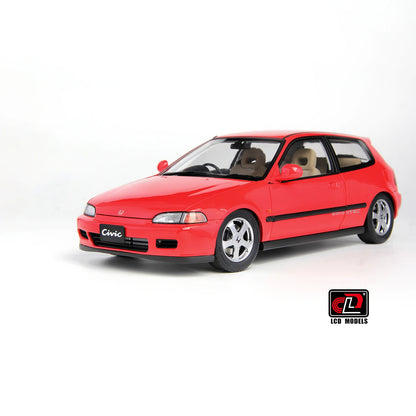 LCD 1/18 Car Model Honda Civic Mk5 EG6 Car Model Simulation Model Diecast Model Collect Ornaments Boy Custom Birthday Toy Gift