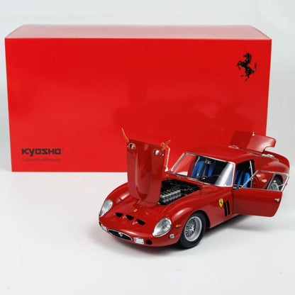 Ferrari 250 GTO 1961 Vintage Car Replica Alloy Model with Fully Openable Doors Kyosho 1:18 Die-Cast Metal Scale Model Racing Car Adult Boys' Toy High-End Collectible Gift