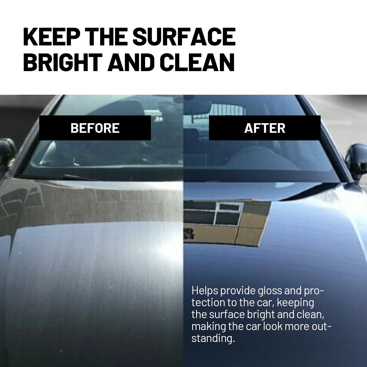 Say goodbye to oil films。Capacity 120ml。Make your car glass transparent with unobstructed visibility
