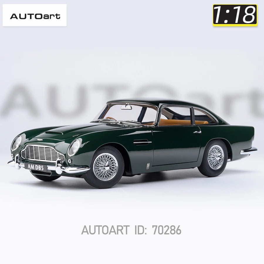 Autoart 1/18 ASTON MARTIN DB5  ABS 007/Goldfinger Bond , door full open sports car model static decoration collection