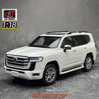 LCD Diecast model 1/18 scale Land Cruiser LC300 ZX SUV Metal car model Static display collection holiday gifts