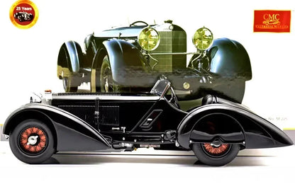 CMC 1:18 SSK The Black Prince 1934 25th Anniversary Simulation Limited Edition All Open Alloy Metal Static Car Model Toy Gift