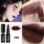 Nude Lipstick Matte Velvety Vampire Makeup Punk Black Lip Gloss Smooth Waterproof Lasting Durable Dark Paint Cosmetics -12 Colors