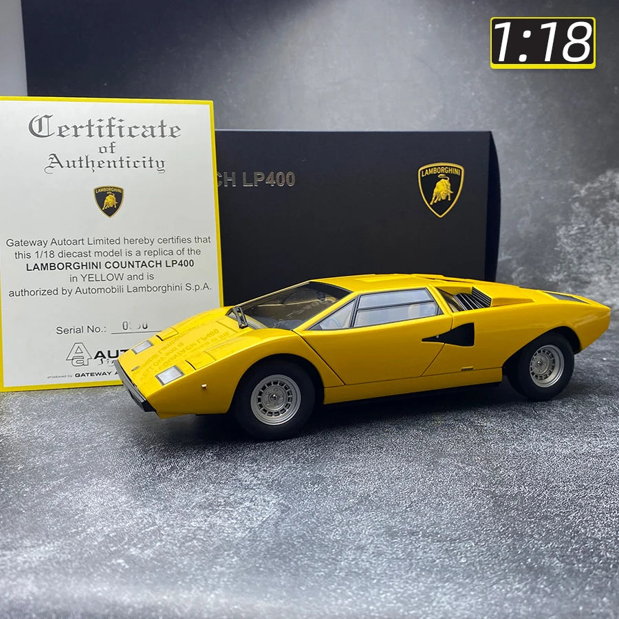 AUTOart 1/18 FOR Lamborghini Countach LP400 Car model   Sports car model metal Send to a friend Holiday gift