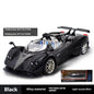 Simulated Super Sports 1:24 Car Zonda Alloy Car Model, Sound and Light Ornaments, Car Collection Toy Gift