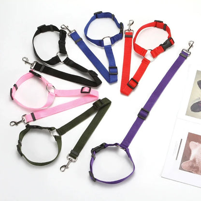 Car Dog Safety Belt Pet Leash Adjustable Durable Nylon Strap For Small Medium Dogs Anti Shock Vehicle Travel Seat Belt Lead