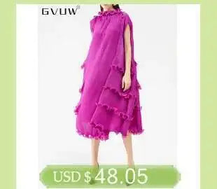 GVUW Elegant Diamond Pleated T-shirt Women Summer Fashion Three Quarter Sleeve O-neck Pullover Female Loose Clothing 17D585