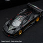 New Almost Real AR Box 1:64 Scale Pagani Zonda R Matte Carbon Fiber White HEC Alloy Car Collection Diecast Model Toys Gift