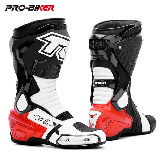 Professional Motorcycle Boots Men Motocross Off Road Racing Boots Wear Resistant Botas Moto Anti-slip Motorcyclist Shoes