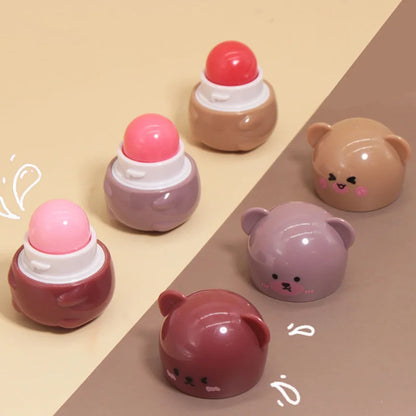 Moisturizing Lip Balm Natural Lips Makeup Color Change Lipstick Nourishing Repair Dry Lips Cute Little Bear Lip Balm Lip Care