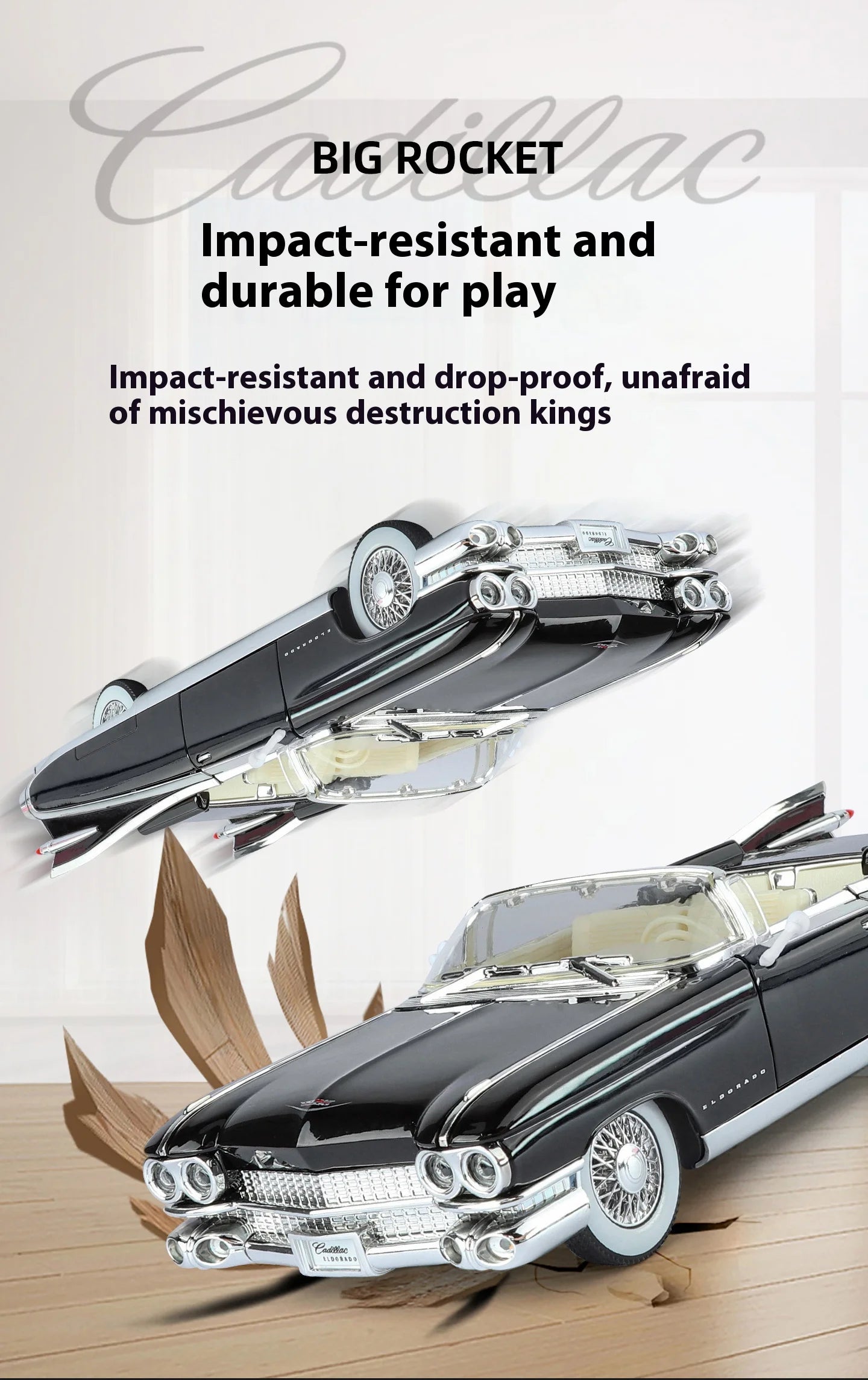 Retro luxury 1:24 convertible sports car alloy model, exquisite desktop ornaments, best collection for car model enthusiasts
