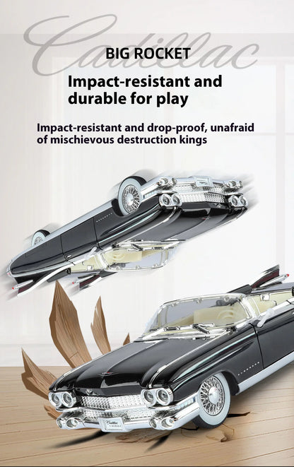 Retro luxury 1:24 convertible sports car alloy model, exquisite desktop ornaments, best collection for car model enthusiasts