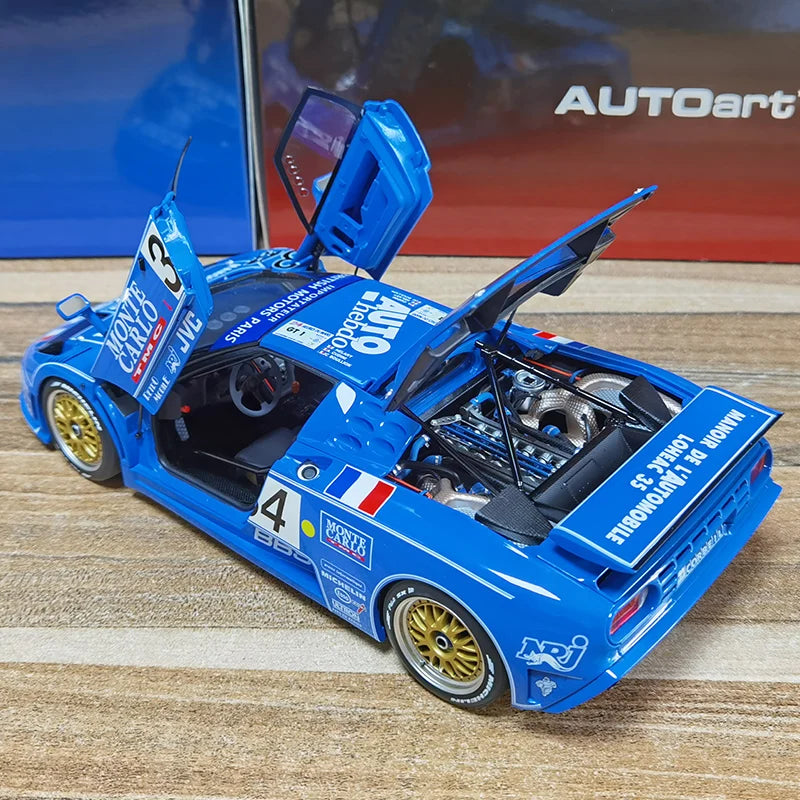 AUTOART Bugatti EB110 24HR Le Mans Racing 1994 #34 1:18 Car model Collection Display gift Static Ornament Collection