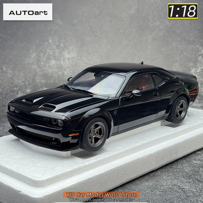 AUTOart 1/18 Dodge Challenger SRT 2023 Hellcat Widebody 2018 Car model Static model sports car birthday gift