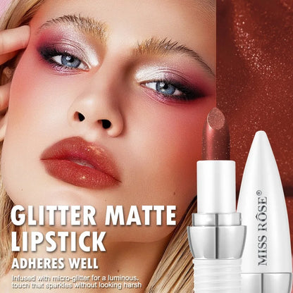 6-Color Matte Moisturizing Lipstick Without Filling Cup Long Hanging Velvet Finish Smooth Matte Lip Color Waterproof