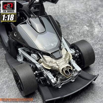 LCD Diecast car model 1:18 McLaren Senna GTR car model metal static display collection