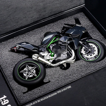 Boutique Boxed 1:9 Kawasaki H2R V4S Motorcycle Model Simulation Alloy Motorcycle Figure Gift