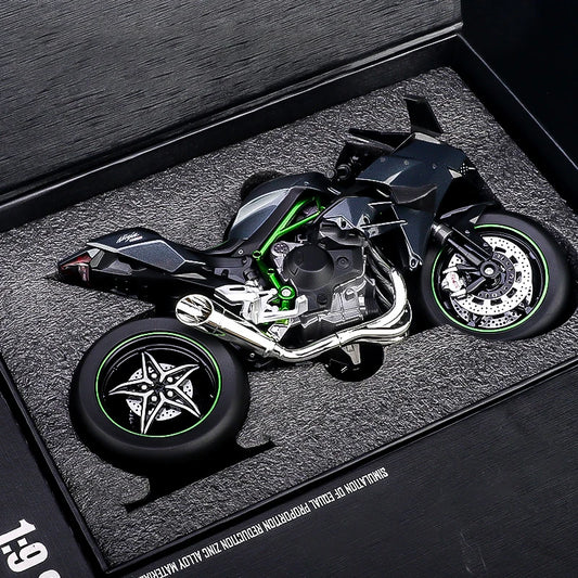Boutique Boxed 1:9 Kawasaki H2R V4S Motorcycle Model Simulation Alloy Motorcycle Figure Gift