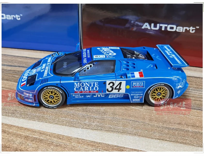 AUTOART Bugatti EB110 24HR Le Mans Racing 1994 #34 1:18 Car model Collection Display gift Static Ornament Collection