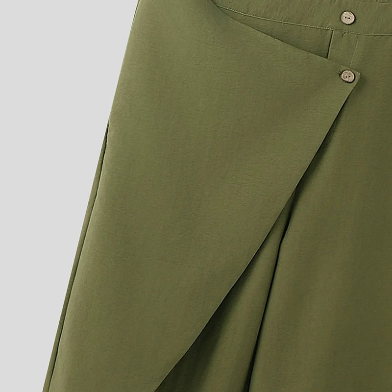 Men Jumpsuits Solid Color Sleeveless Casual Male Rompers Streetwear Loose INCERUN 2026 Lace Up Fashion Playsuits Men Overalls