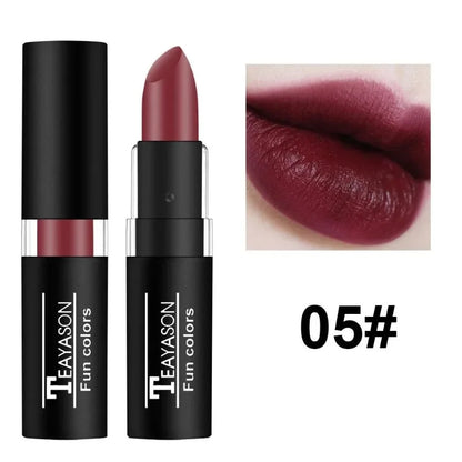 Nude Lipstick Matte Velvety Vampire Makeup Punk Black Lip Gloss Smooth Waterproof Lasting Durable Dark Paint Cosmetics -12 Colors