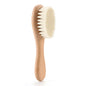 Newborn Baby Wool Wood Brush Comb Head Massage Tool Portable Baby Comb Bath Brush Comb，Special for Real Hair Wigs