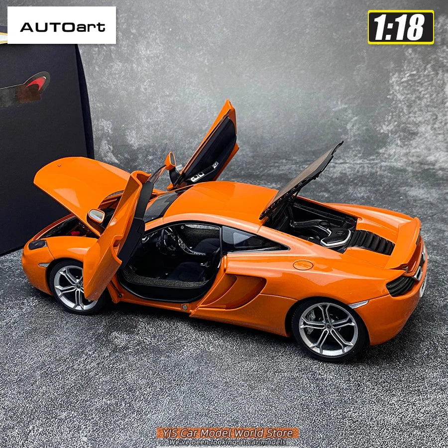 AUTOART Diecast car model 1/18McLaren MP4-12C Static display car models  Collect festival gifts
