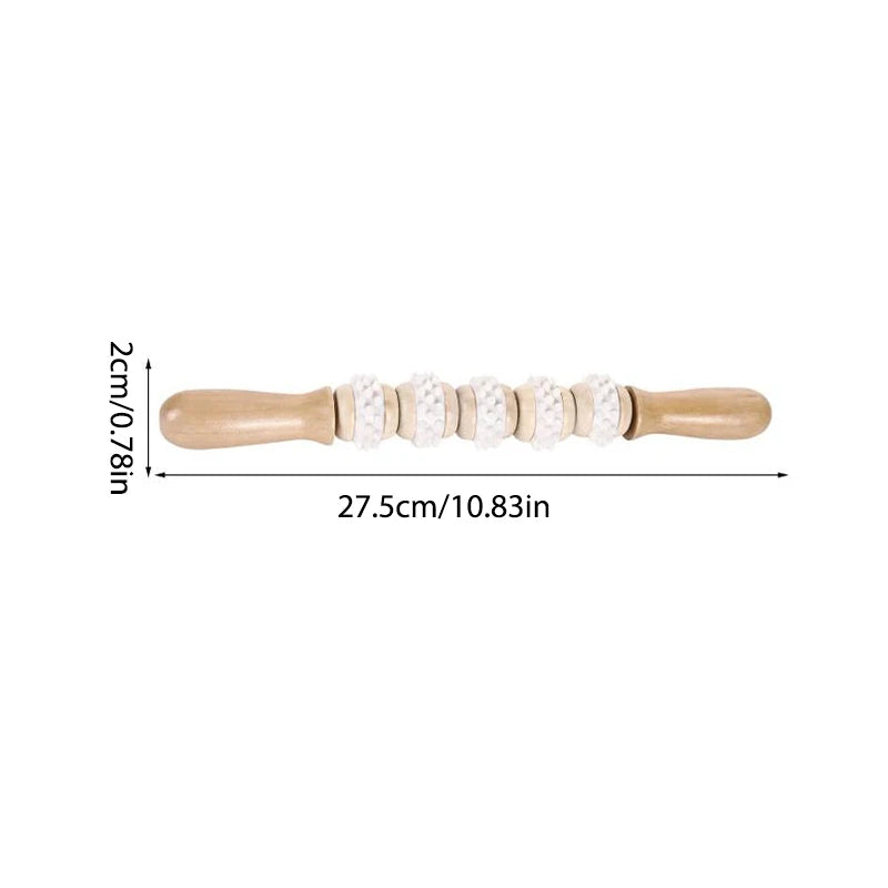 Wooden Massage Roller Stick Fat Loss Body Sculpting Massage Tools Meridian Relaxation Promote Blood Circulation