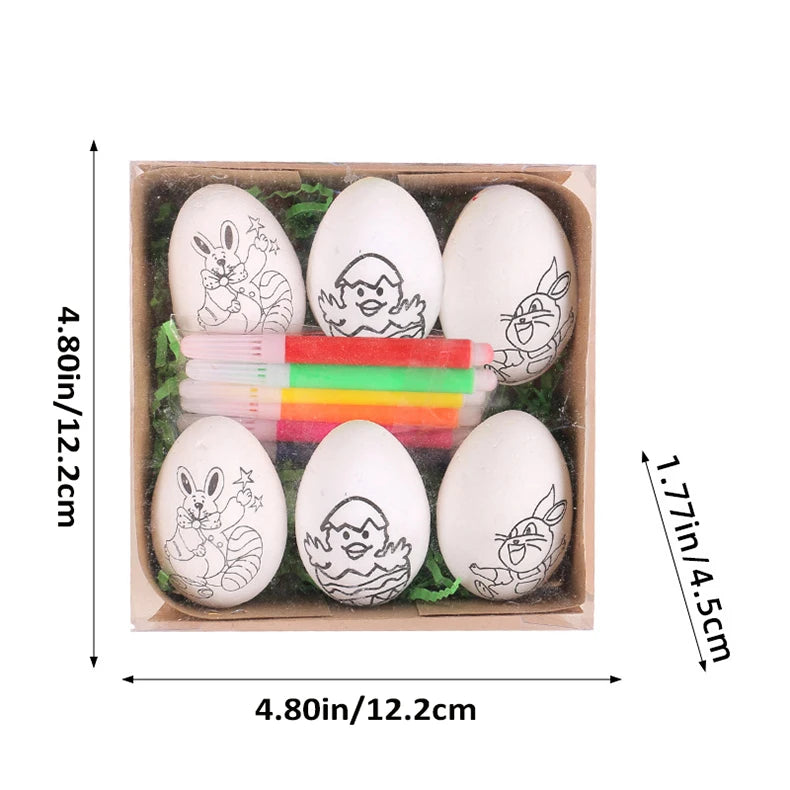 DIY Hand-Painted Easter Eggs, Easter Home Décor, Creative Easter Gift for Easter Party