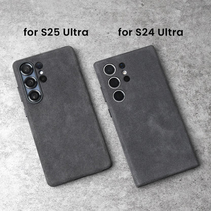 Magnetic ALCANTARA Case for Samsung Galaxy S25 S24 Ultra 5G Luxury Business Supercar Same Luxury Suede Leather Phone Cases