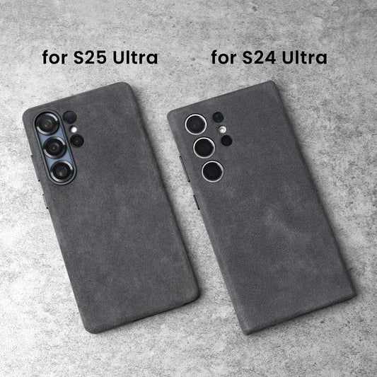 Magnetic ALCANTARA Case for Samsung Galaxy S25 S24 Ultra 5G Luxury Business Supercar Same Luxury Suede Leather Phone Cases