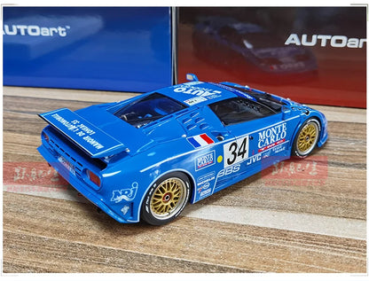 AUTOART Bugatti EB110 24HR Le Mans Racing 1994 #34 1:18 Car model Collection Display gift Static Ornament Collection