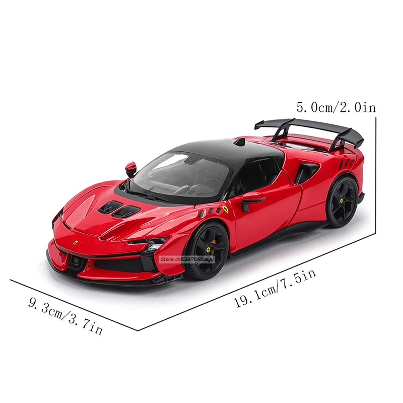 Bburago 1:24 Ferrari SF90 XX STRADALE Officially Licensed Alloy Luxury Vehicle Diecast Car Model Toy Collection Gift three color