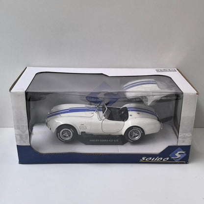 Diecast SOLIDO 1/18 Scale SHELBY COBRA 427 S/C 1965 S2 Alloy Car Model